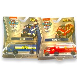 Paw Patrol Toys LOT OF 2 Marshall Chase NEW Die-Cast Big Truck Pups